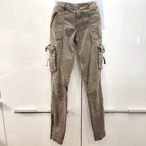 Quicksilver Skinny Cargo's With Zippered Ankles